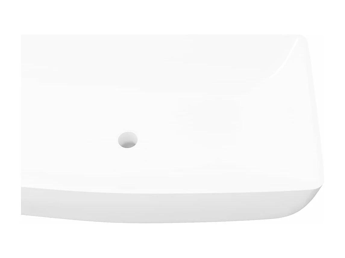 Lavabo rectangulaire vasque à blanche 71 x 38 x 13.5 cm 02_0002490