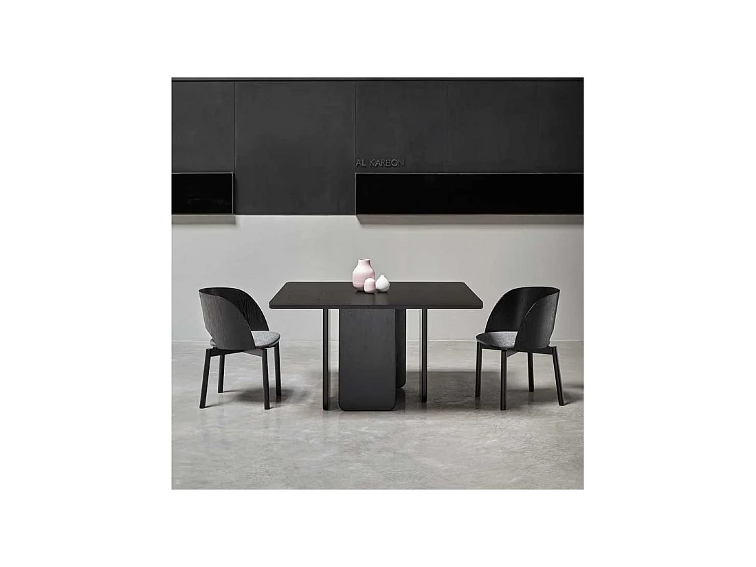 Table de repas carré Bois noir - TEULAT ARQ