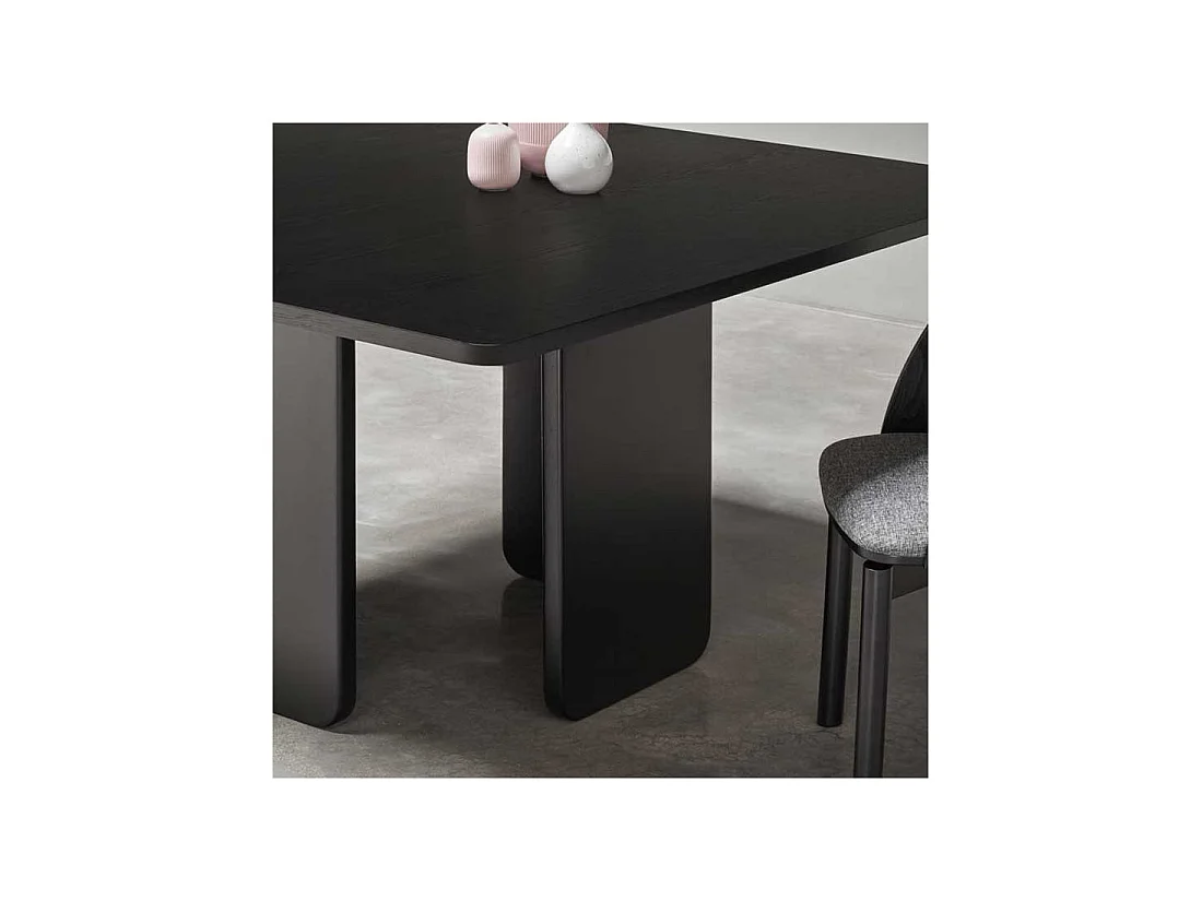 Table de repas carré Bois noir - TEULAT ARQ