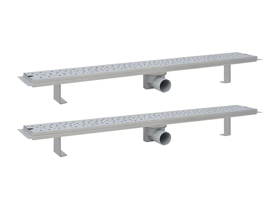 Calha de drenagem linear para chuveiro 2 peças 93 cm aço inoxidável 02_0003033