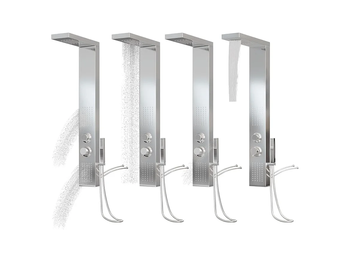 Système de panneau de argenté 15 x 47 x 114 cm 02_0003113