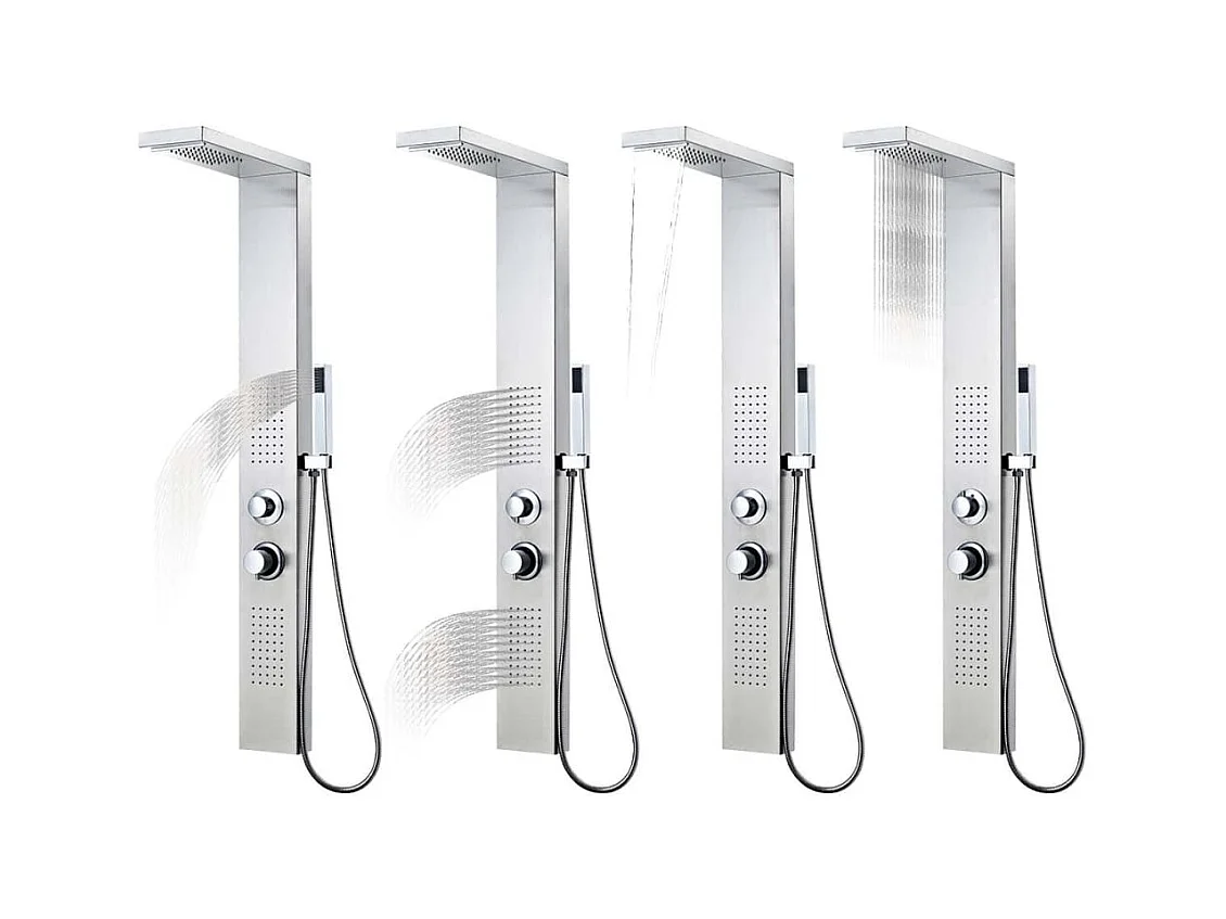 Système de panneau de argenté 15 x 47 x 130 cm 02_0003112