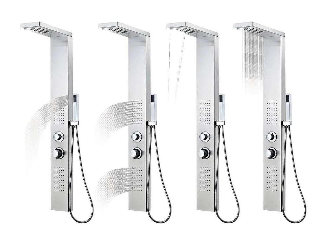 Système de panneau de argenté 15 x 47 x 130 cm 02_0003112