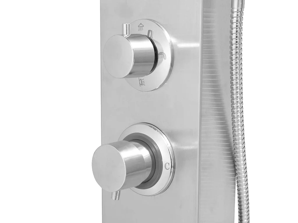 Système de panneau de argenté 15 x 47 x 130 cm 02_0003112