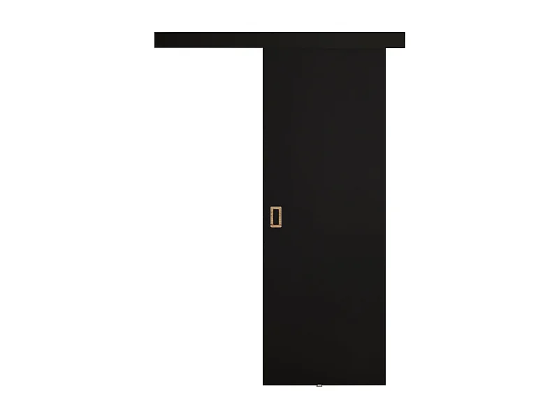 Portes coulissantes avec cache-rail WERDI 70 noir