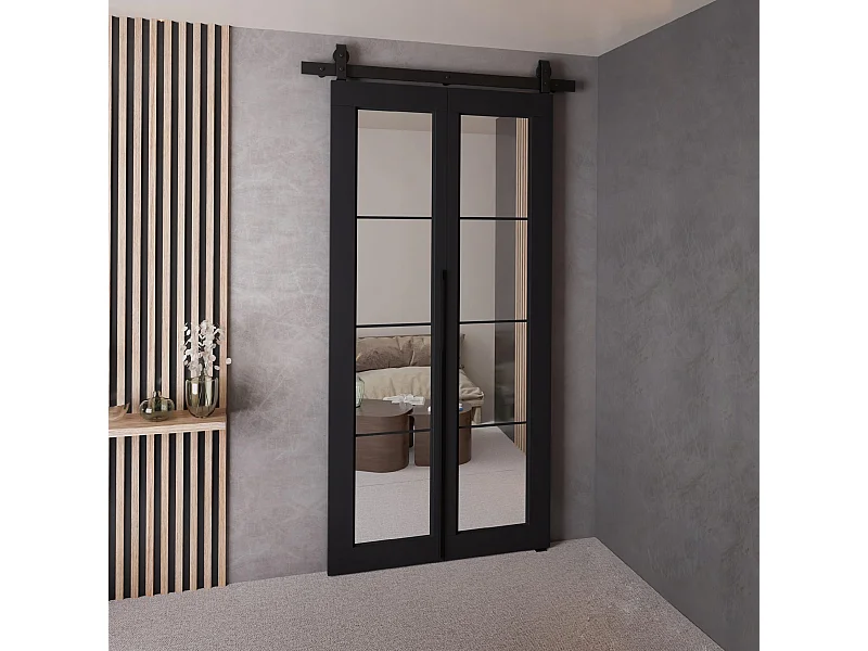 Drzwi Przesuwne QUDIO M5 Czarny 80