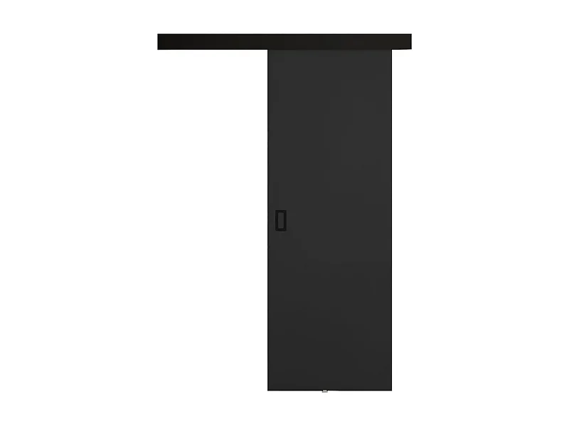 Schiebetür mit Abdeckleiste  WERDI 60 Graphit