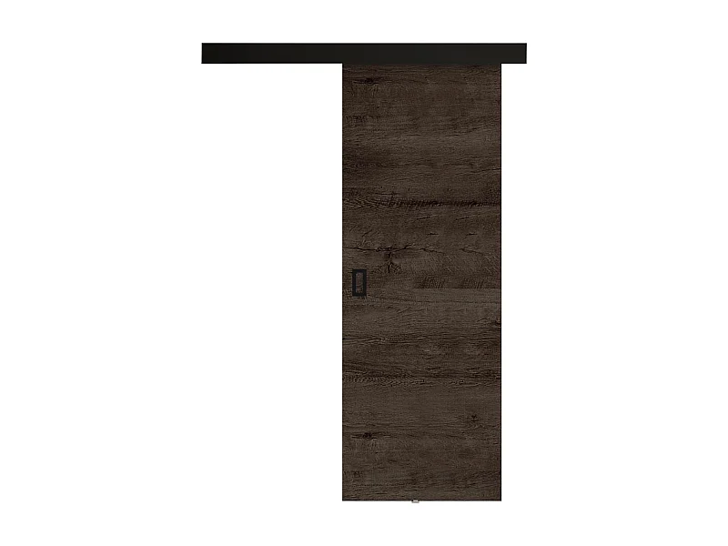 Schuifdeur met afdeklijst  WERDI 60 Donker essenhout