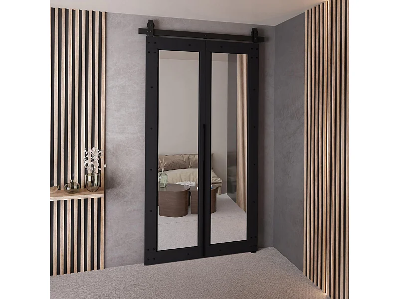 Portes coulissantes QUDIO M8 noir 90