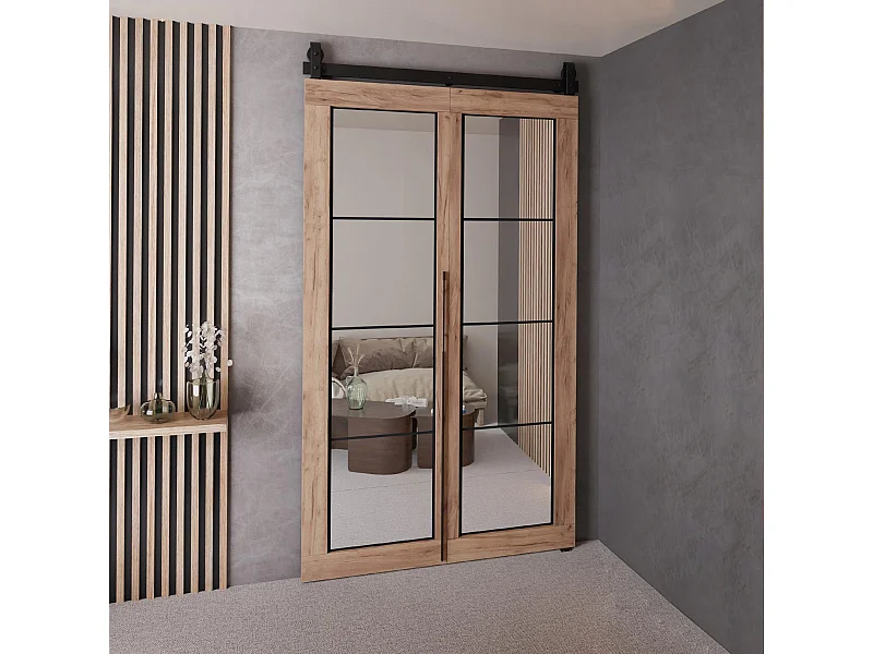 Schiebetür QUDIO M5 Eiche Craft Gold 100