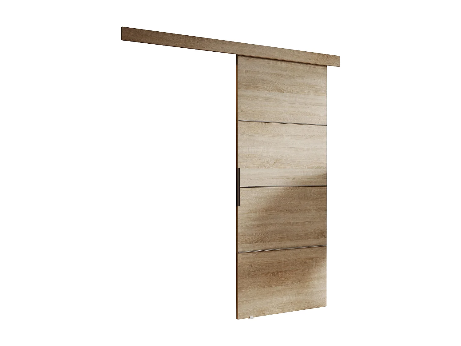 Schiebetür mit Abdeckleiste MALIBU PLUS 80 Eiche Sonoma