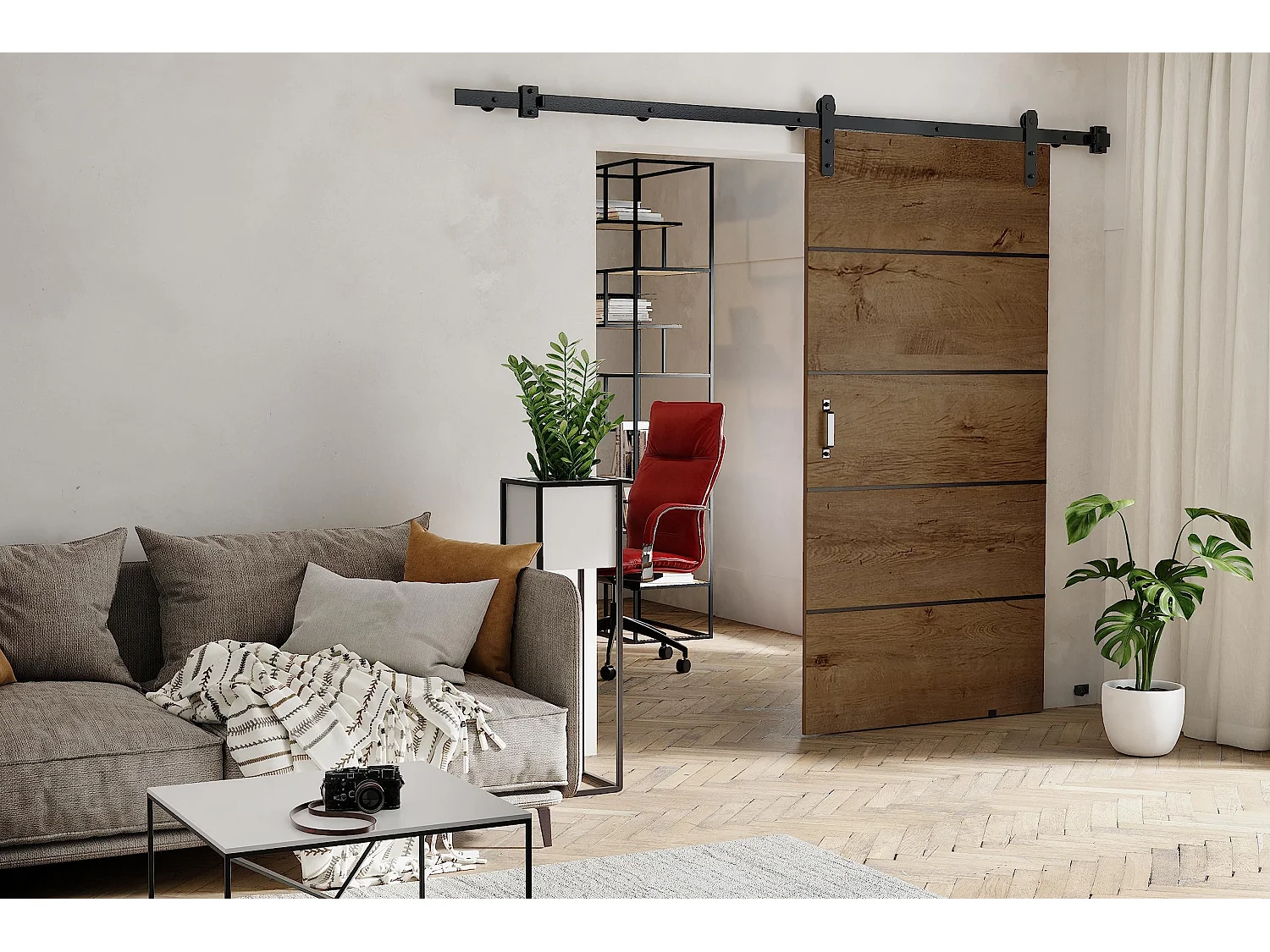 Schiebetür LOFT LORNI 60 Dunkle Esche