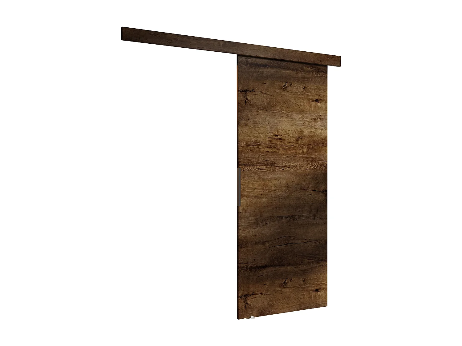 Schiebetür mit Abdeckleiste MALIBU 100 Dunkle Esche