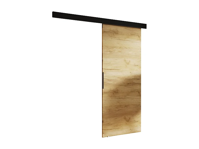 Portes coulissantes avec cache-rail MALIBU 100 chêne craft doré