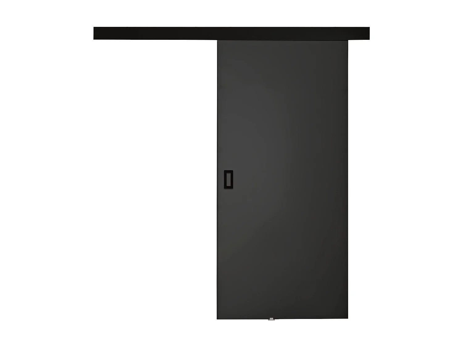 Schiebetür mit Abdeckleiste  WERDI 80 Graphit