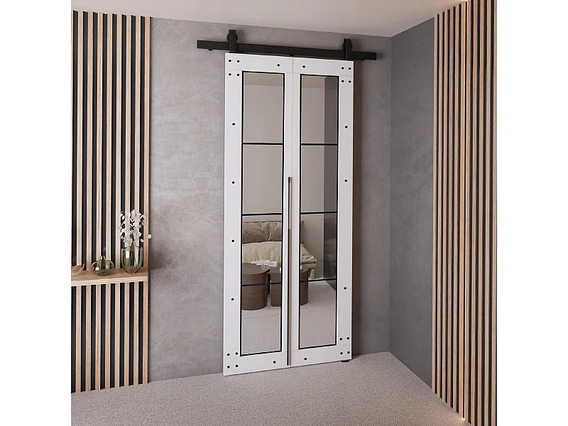 Portes coulissantes QUDIO M6 blanc 70