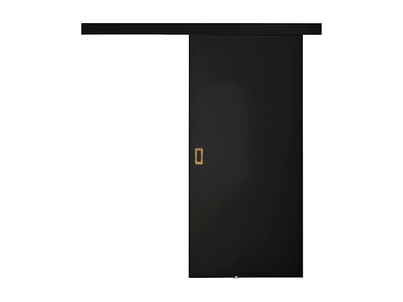 Portes coulissantes avec cache-rail WERDI 80 noir
