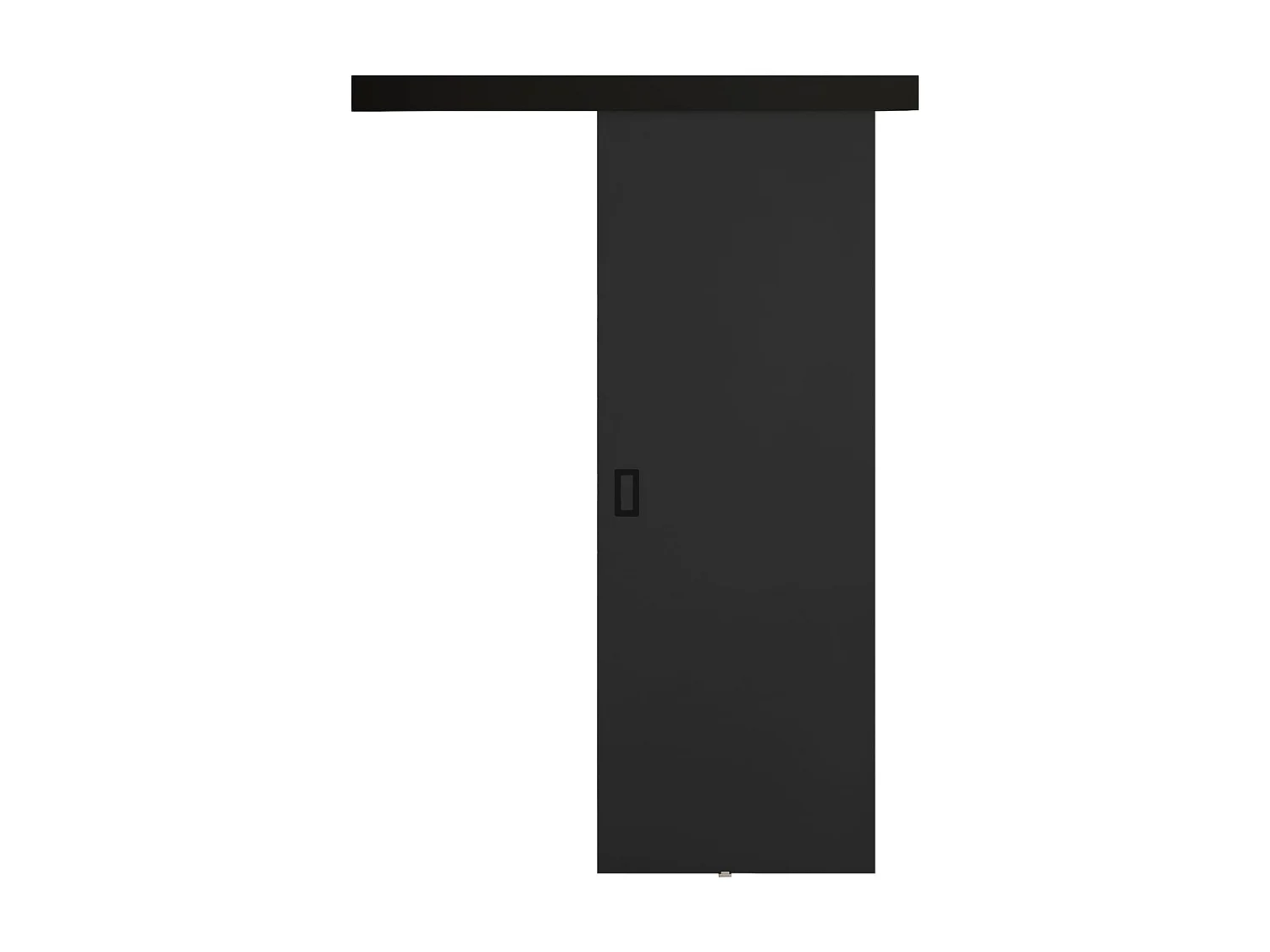 Schiebetür mit Abdeckleiste  WERDI 70 Graphit