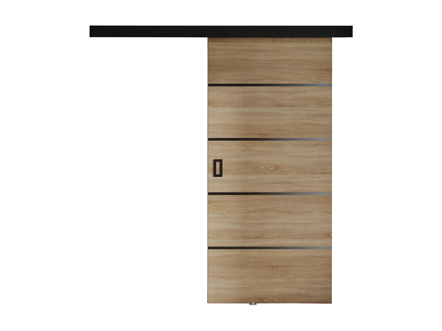 Schiebetür mit Abdeckleiste  WERDI PLUS 80 Eiche sonoma