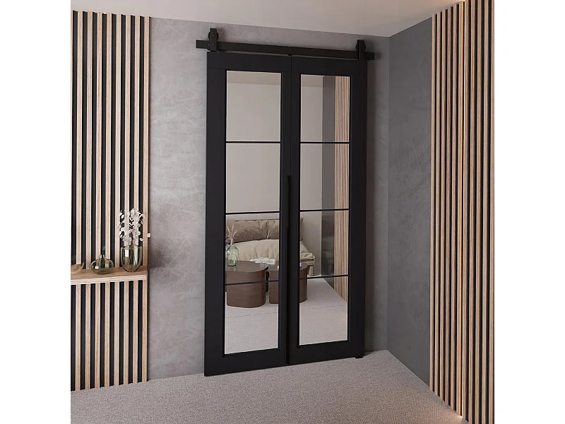 Portes coulissantes QUDIO M5 noir 90