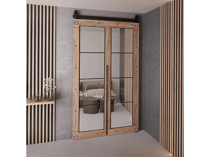 Schiebetür QUDIO M6 Eiche Craft Gold 100