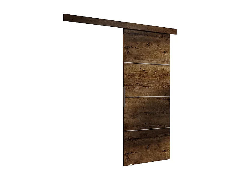 Portes coulissantes avec cache-rail MALIBU PLUS 90 frêne foncé