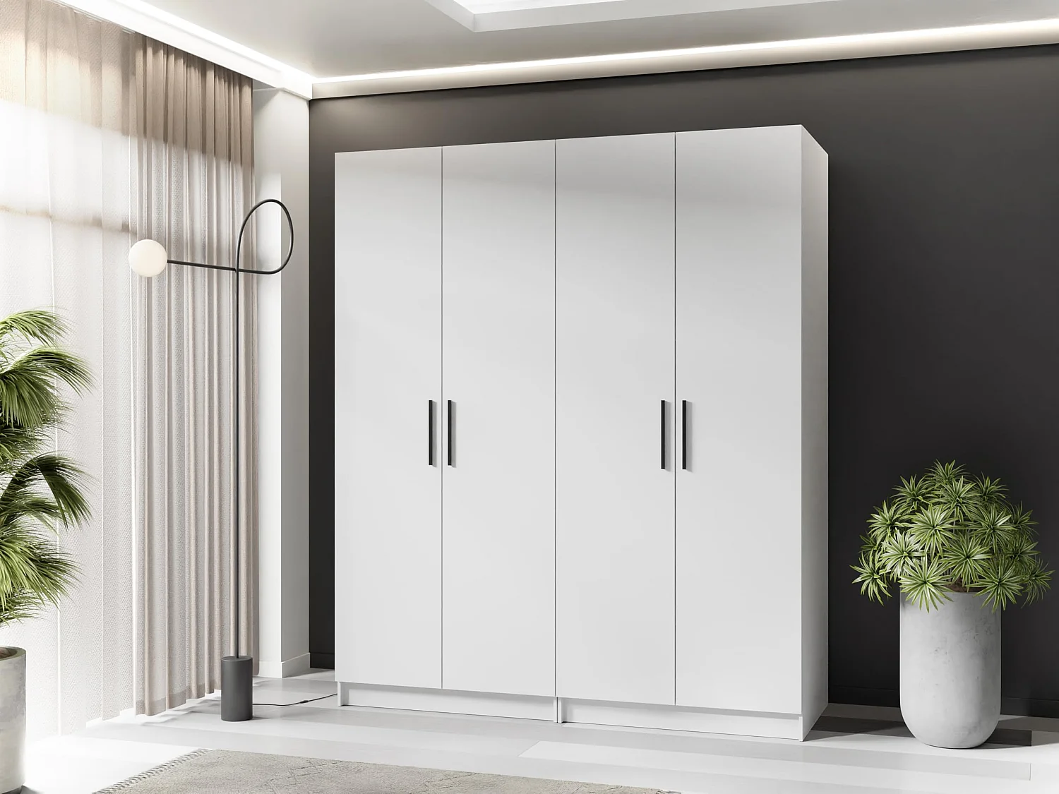 Szafa dwudrzwiowa GOLD 2D 78 biały