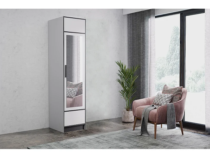 Armoire une porte ROJ 1D – Chêne Craft Doré