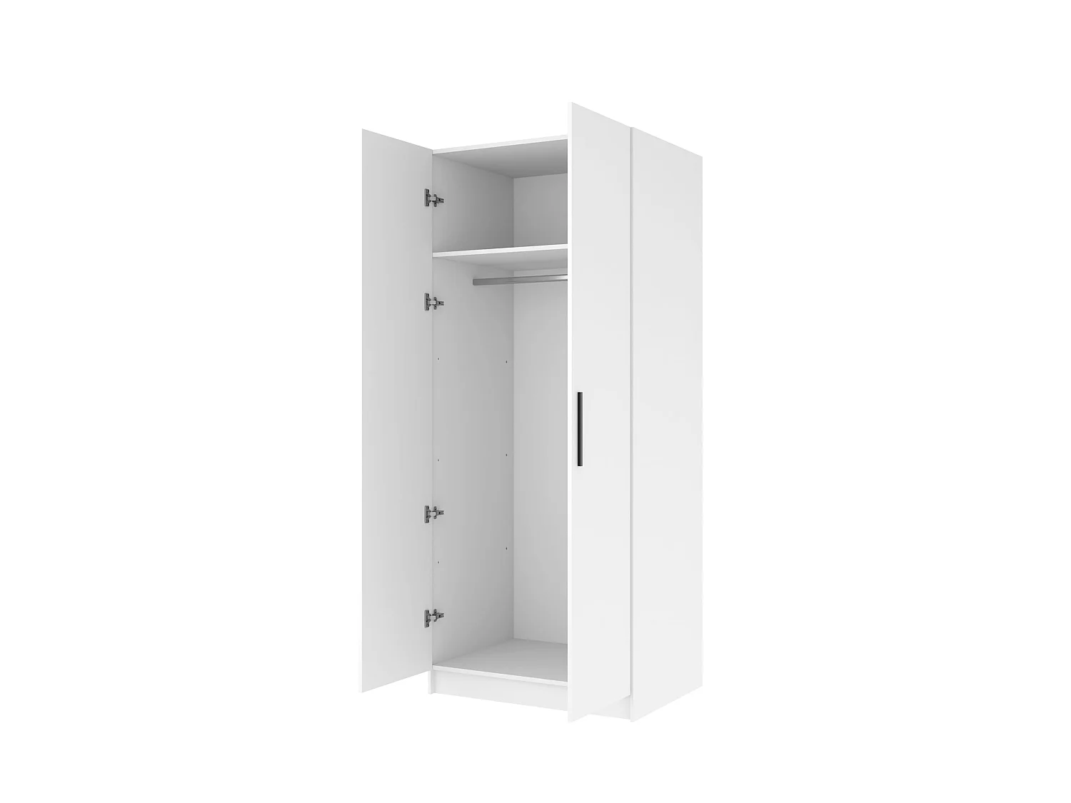 Armoire à deux portes GOLD 2D 78 chêne Sonoma + noir