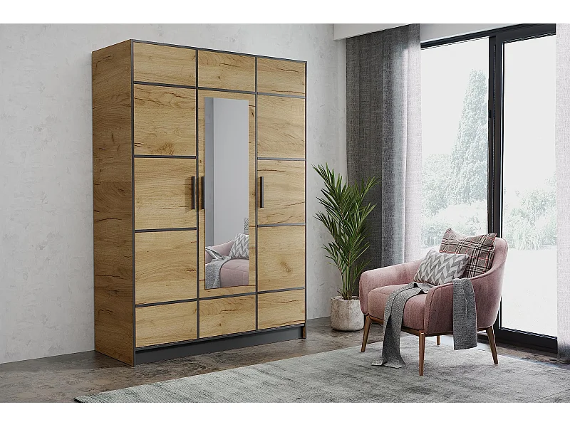 Armoire trois portes ROJ 3D – Blanche