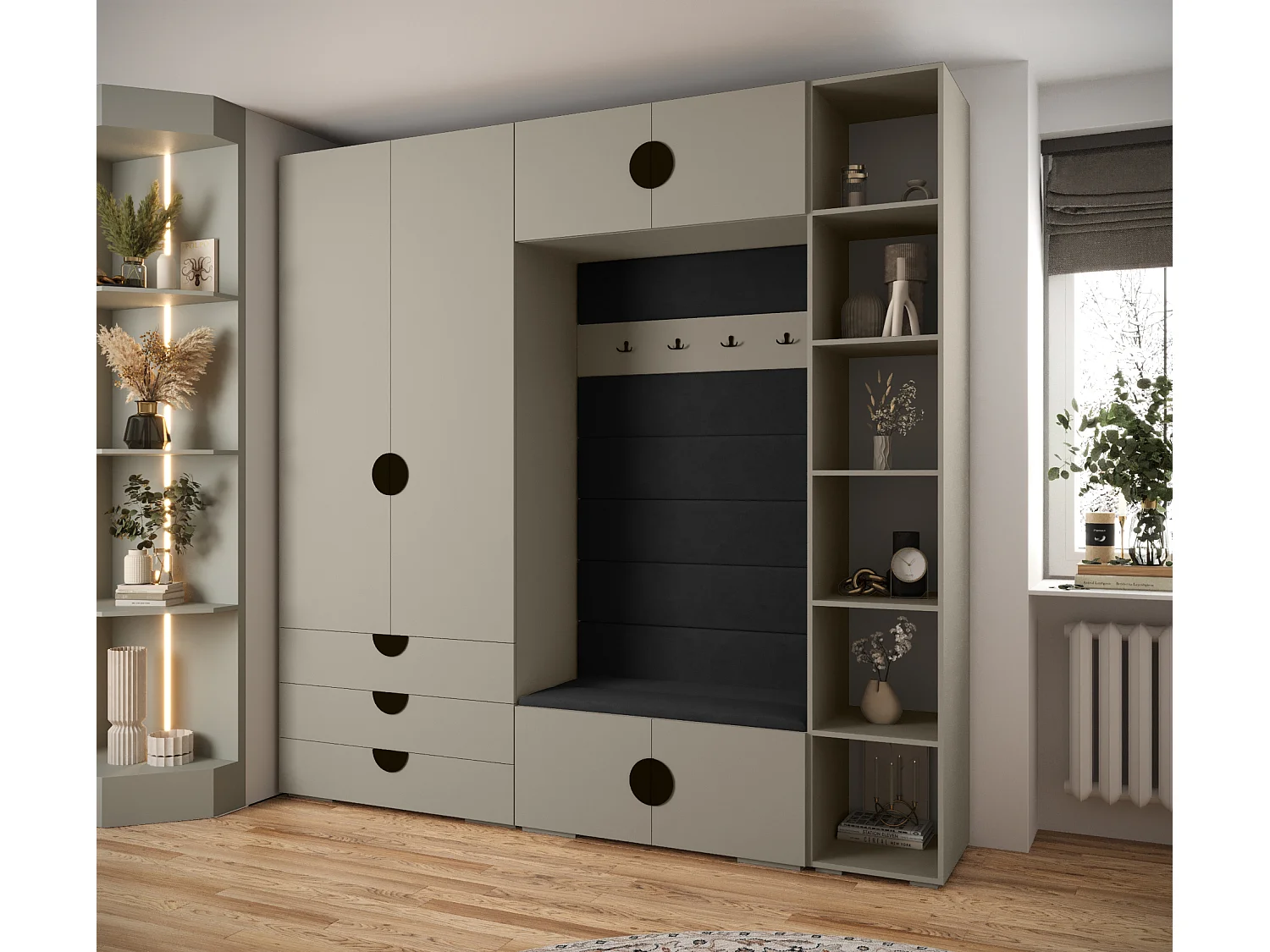 Armoire à portes battantes Inova 4 ensemble 10