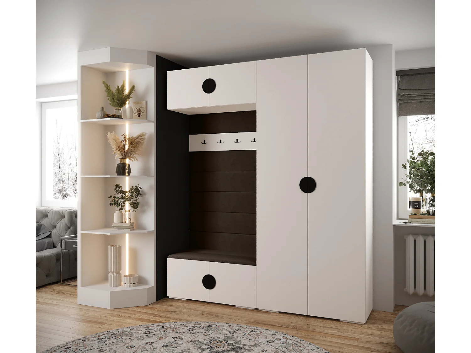 Armoire à portes battantes Inova 4 ensemble 18