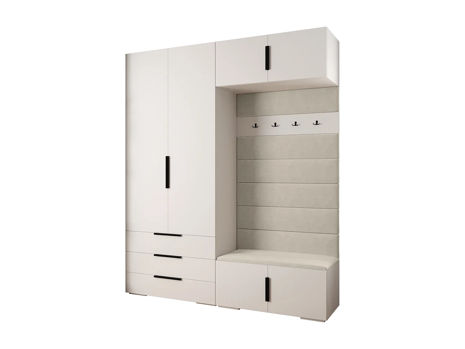 Armoire à portes battantes Inova 1 ensemble 12