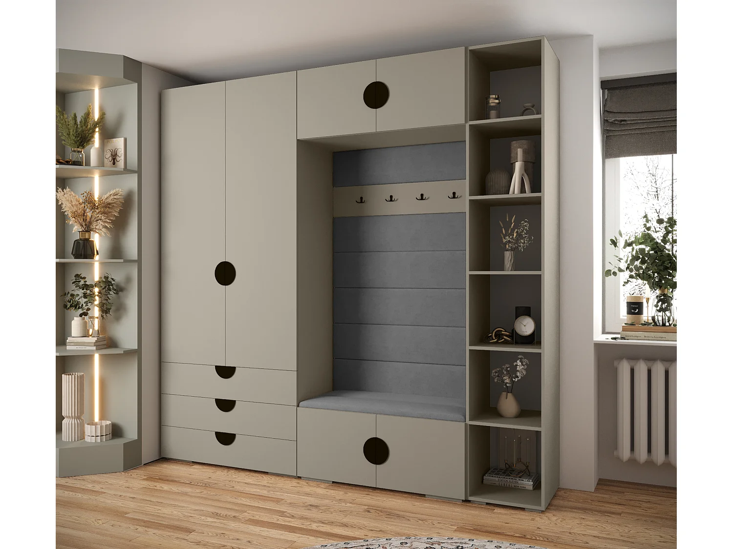 Armoire à portes battantes Inova 4 ensemble 10