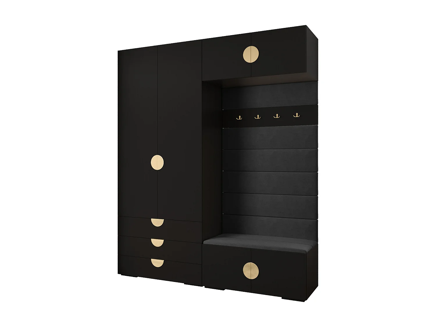 Armoire à portes battantes Inova 4 ensemble 12