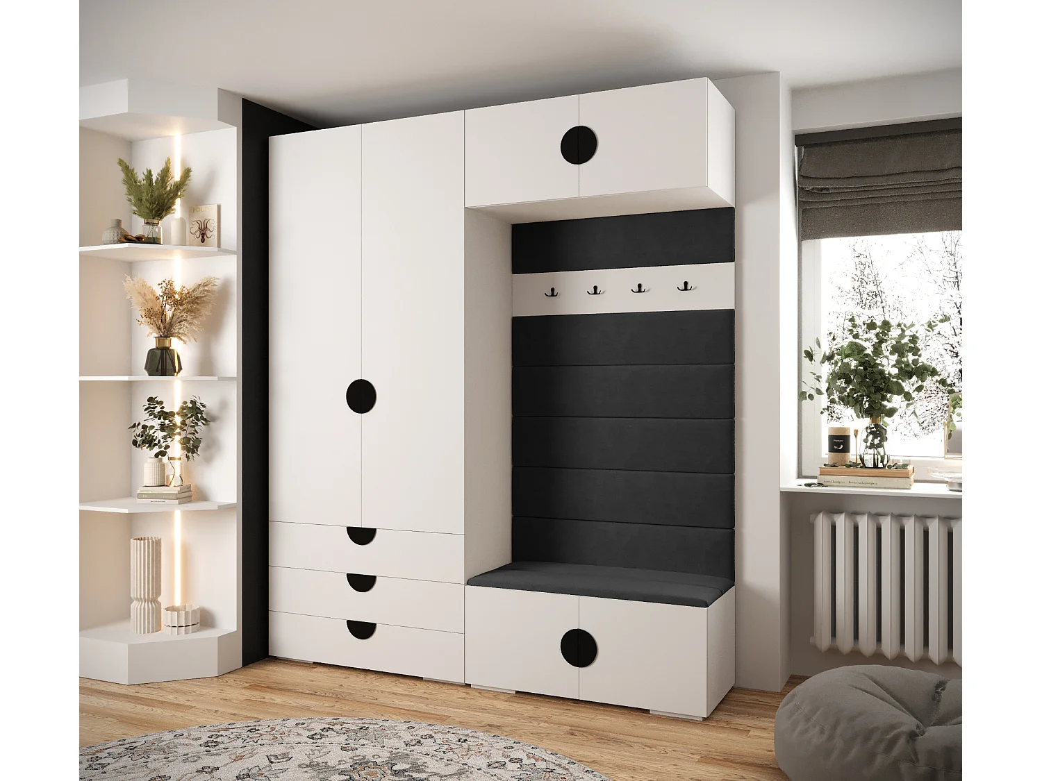 Armoire à portes battantes Inova 4 ensemble 12