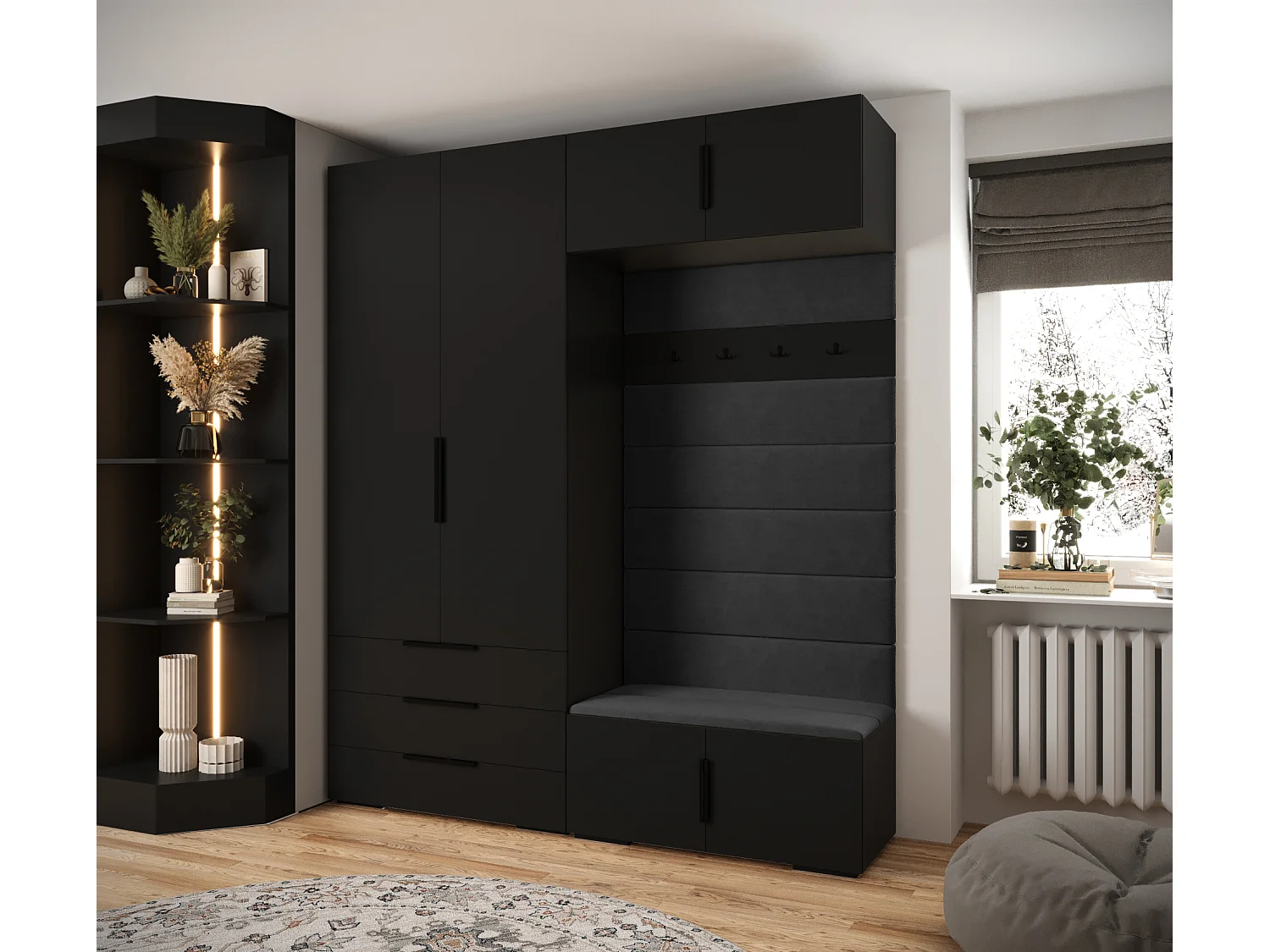 Armoire à portes battantes Inova 1 ensemble 12