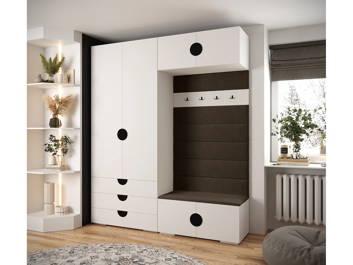 Armadio con ante battenti Inova 4 set 12