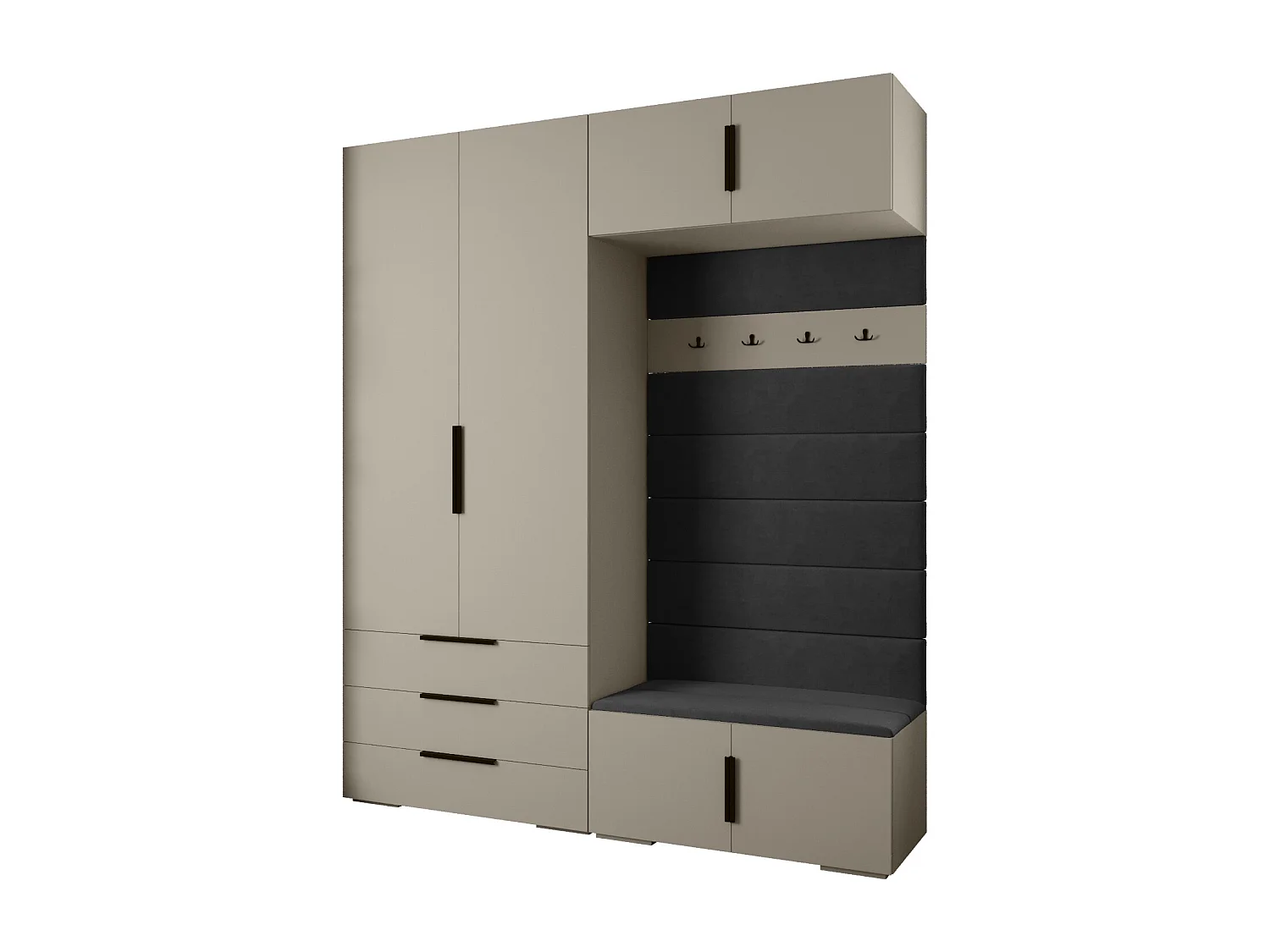 Armoire à portes battantes Inova 1 ensemble 12