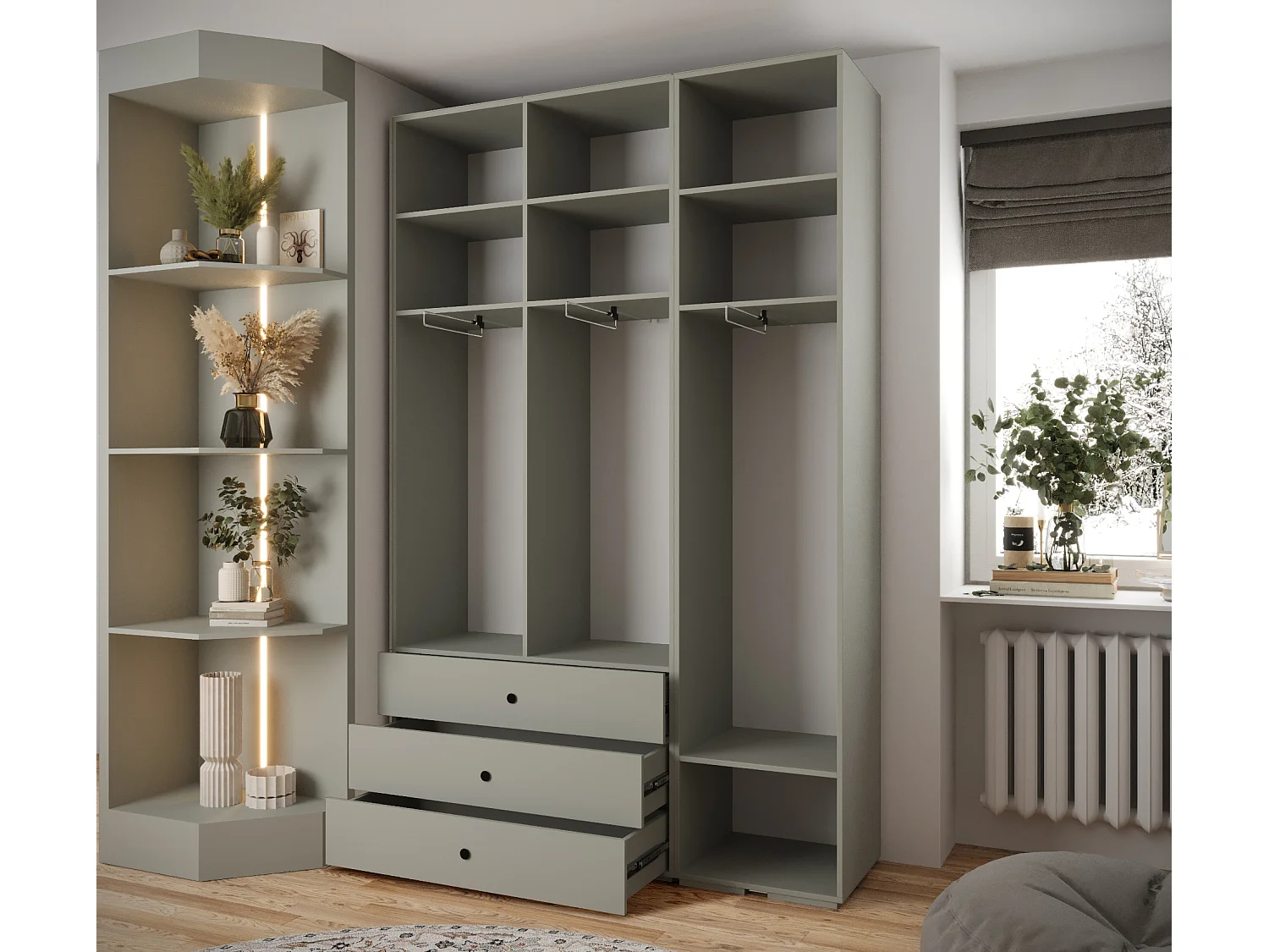 Armoire à portes battantes Inova 1 ensemble 17