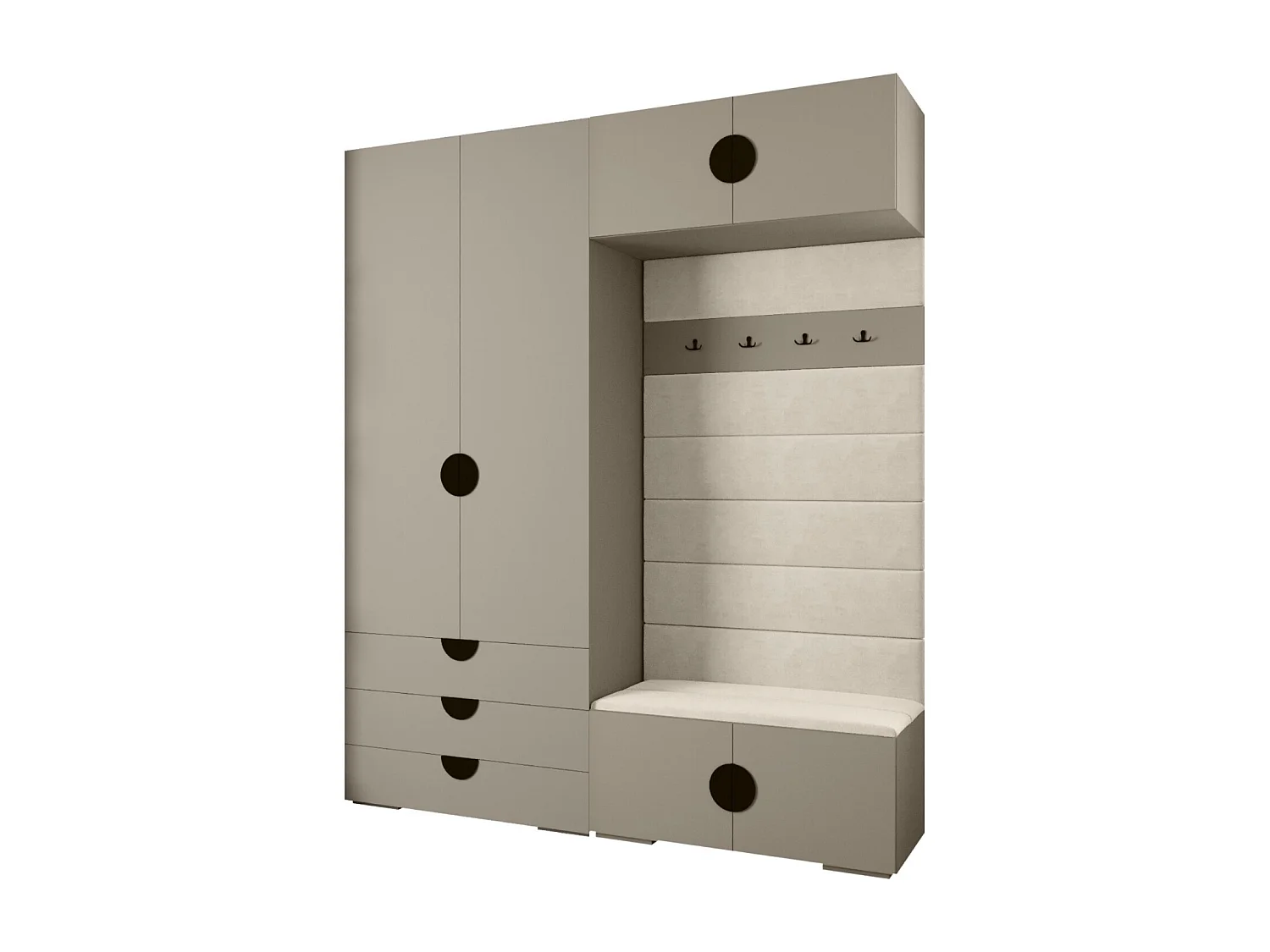 Armoire à portes battantes Inova 4 ensemble 12