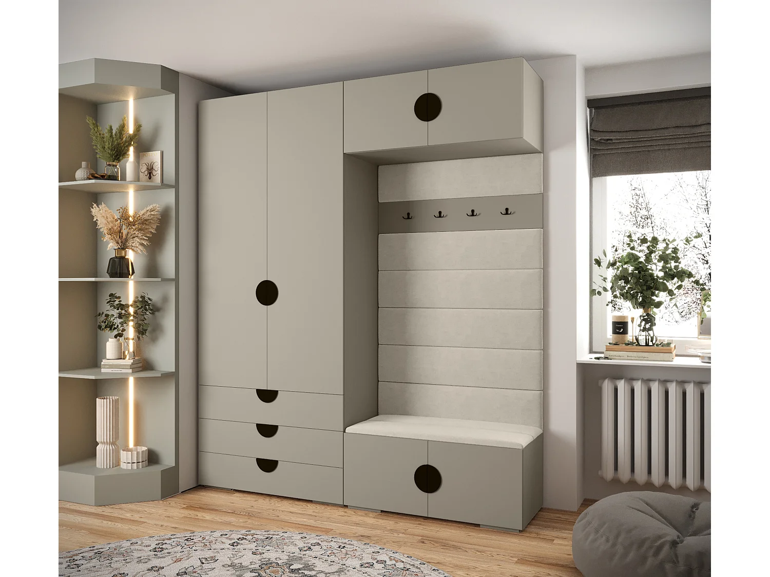 Armoire à portes battantes Inova 4 ensemble 12