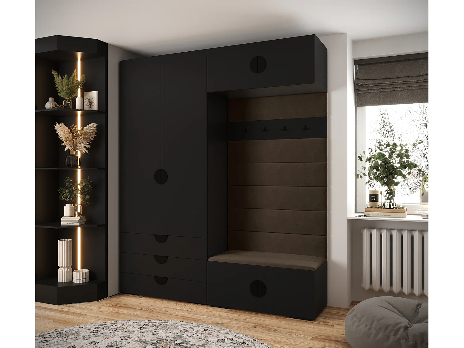 Armoire à portes battantes Inova 4 ensemble 12