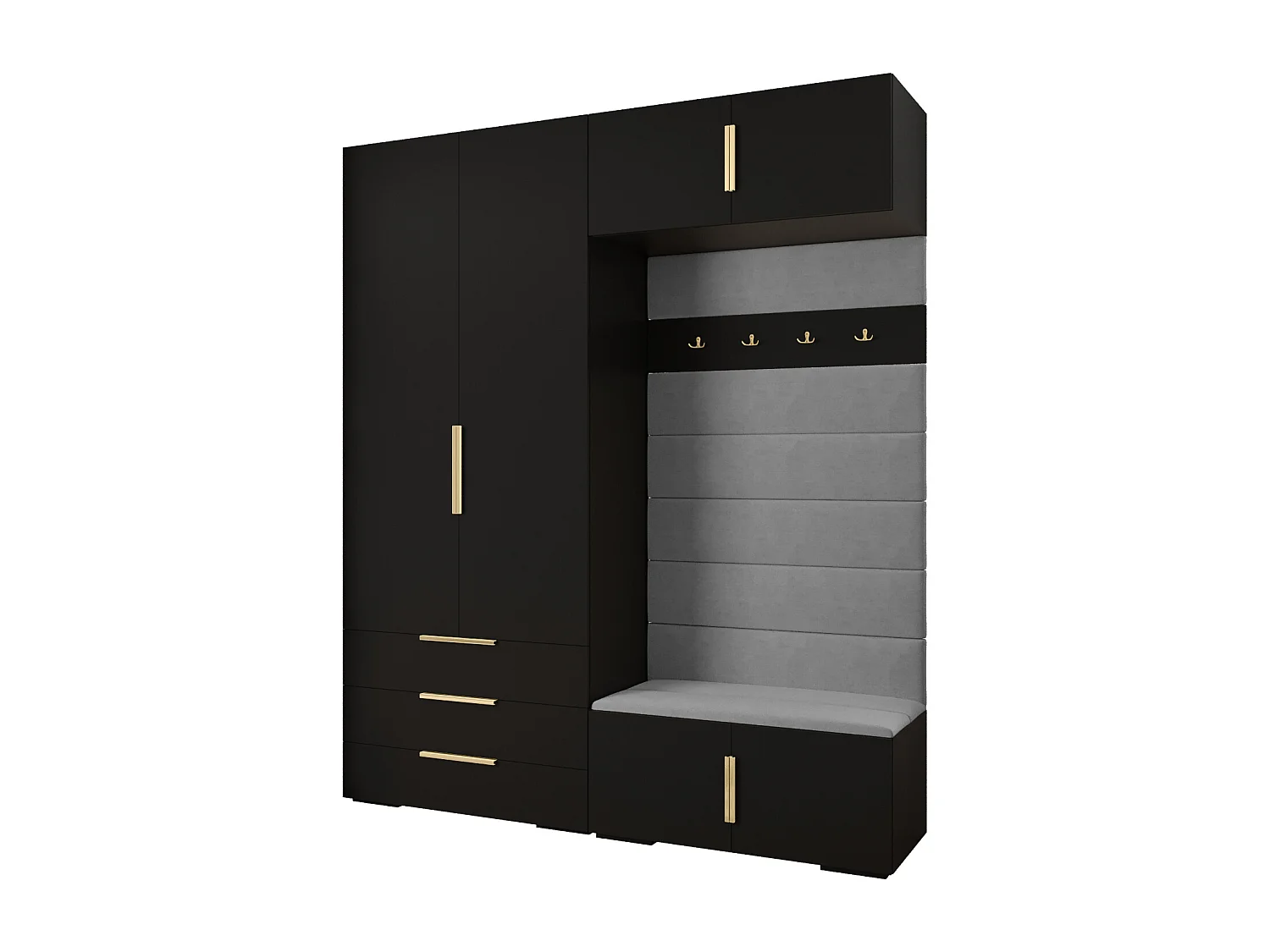 Armoire à portes battantes Inova 1 ensemble 12