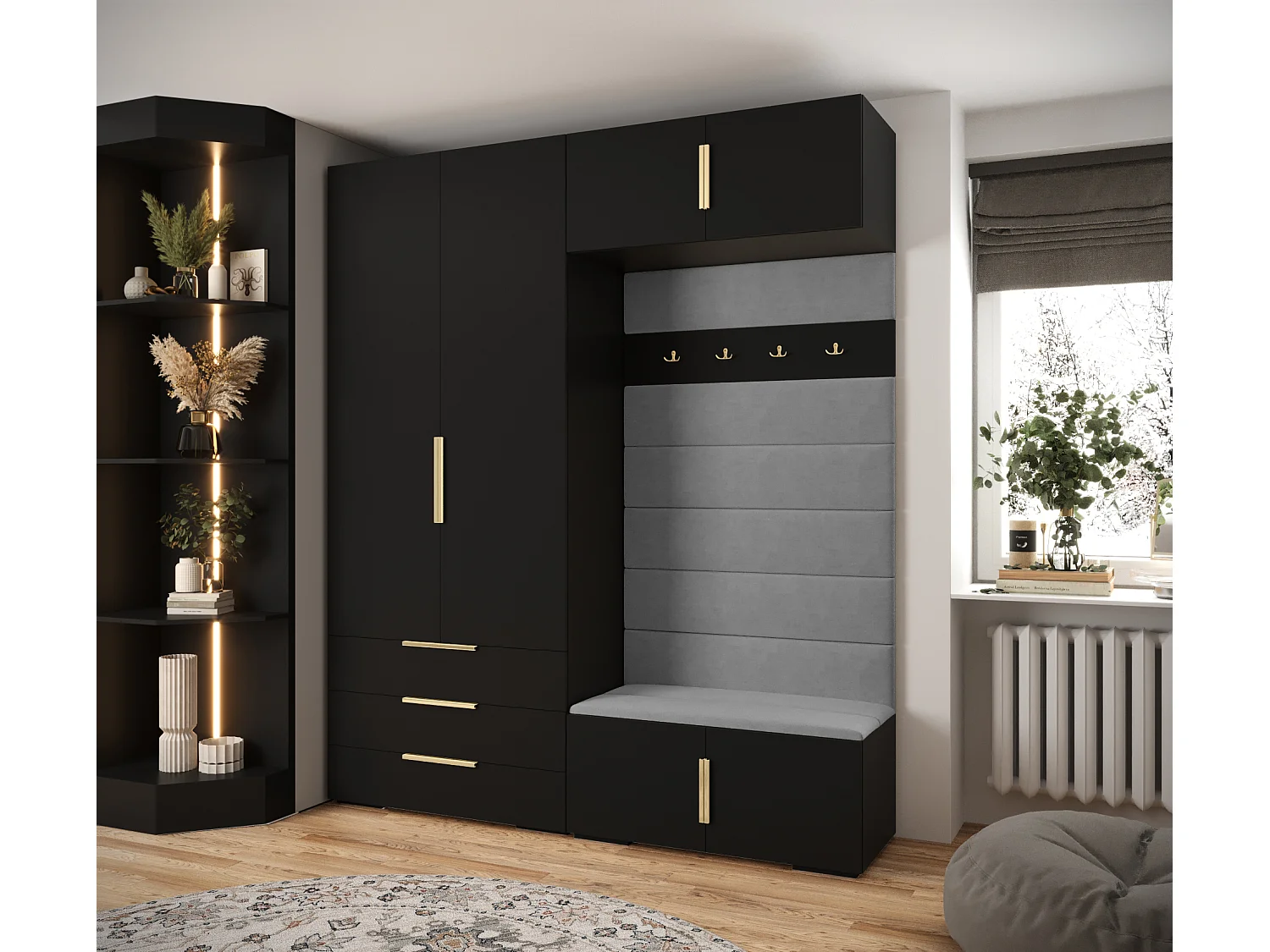 Armoire à portes battantes Inova 1 ensemble 12