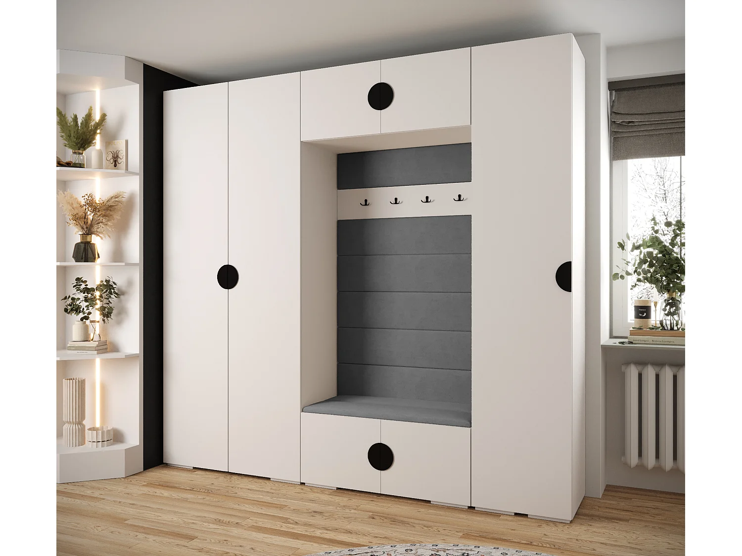 Armadio con ante battenti Inova 4 set 8