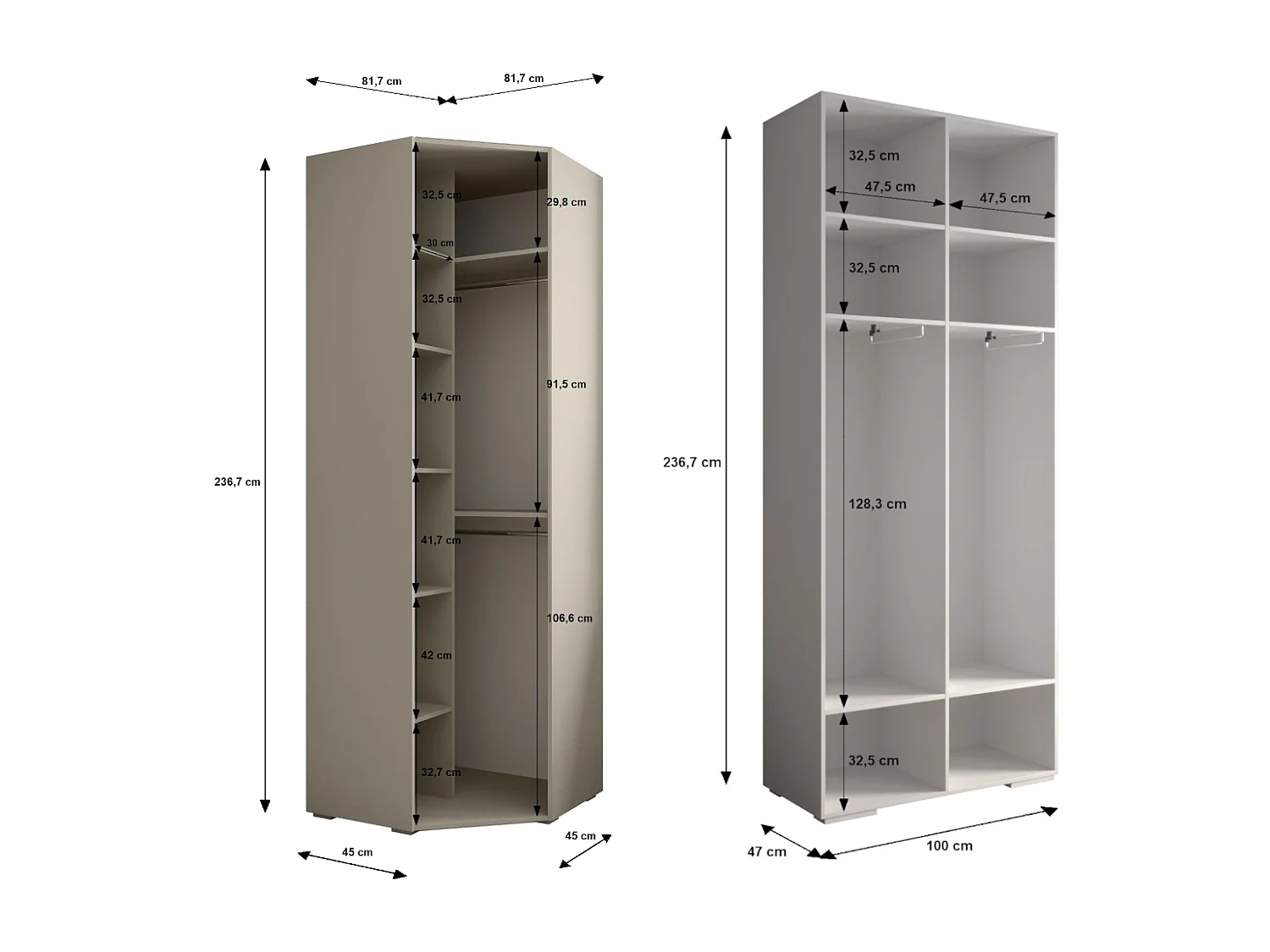 Armoire à portes battantes Inova 1 ensemble 1