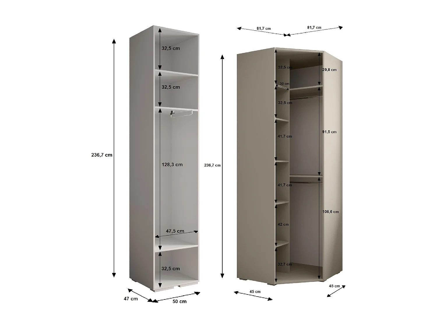Armoire à portes battantes Inova 1 ensemble 4