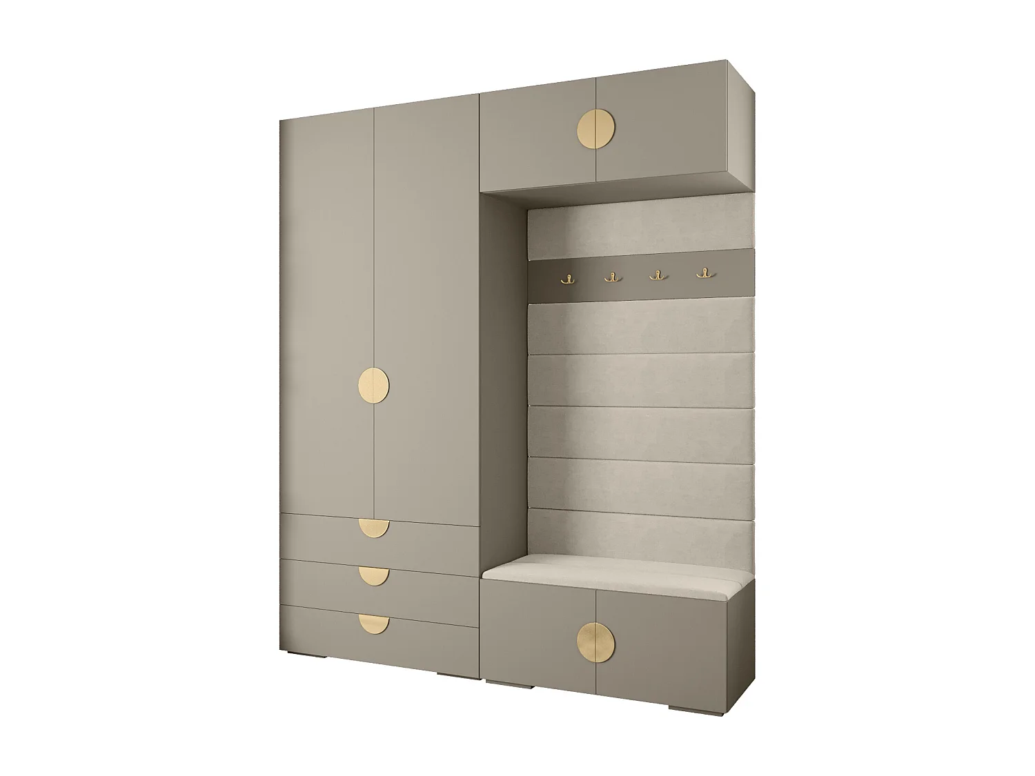 Armoire à portes battantes Inova 4 ensemble 12