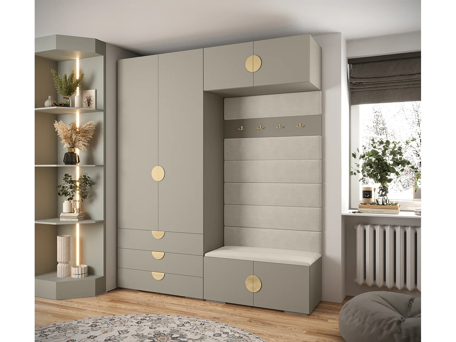 Armoire à portes battantes Inova 4 ensemble 12